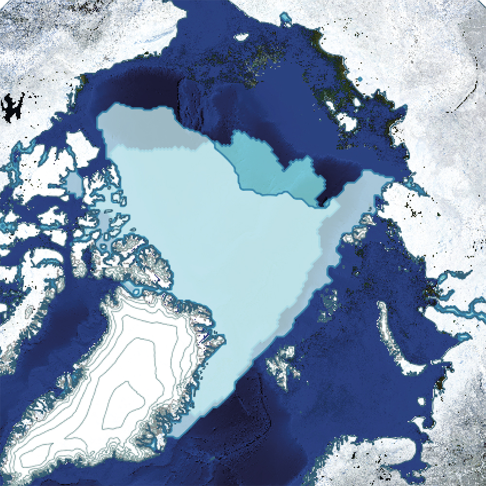 Map of Arctic Sea Ice 